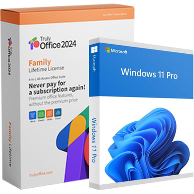 Truly Office Family Lifetime License + Windows 11 Pro